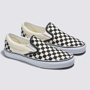 Checkered Slip On Vans